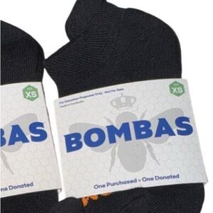 Brand New Bombas Men's Size XS Black Arch Support Cushioned Ankle Socks Lot of 3